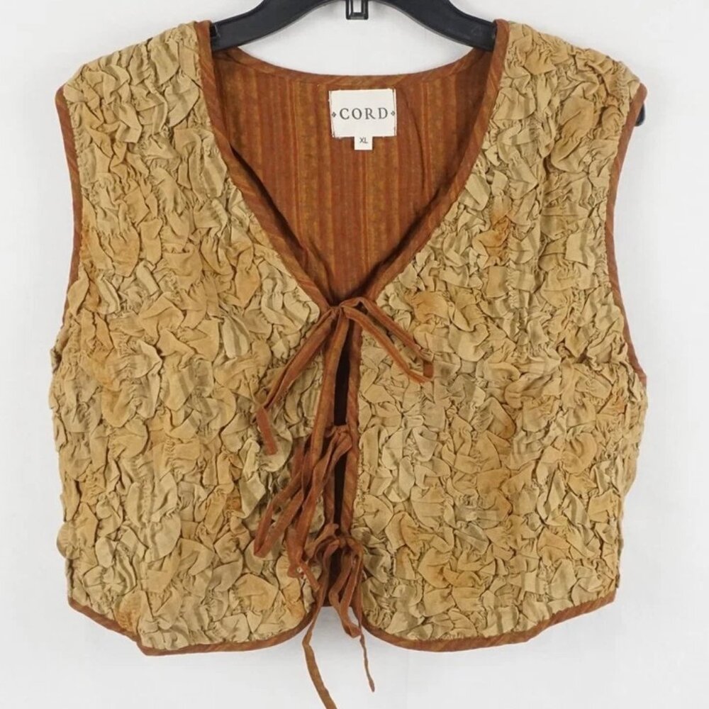 CORD womens vest NWOT Size XL